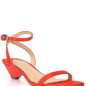 ANTONIO MELANI Vibrant Red Heeled Sandals